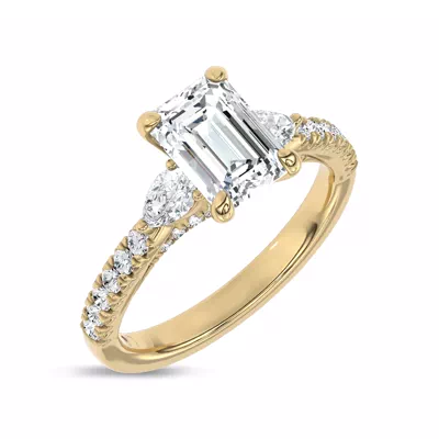 Ardora Pear Lab Engagement Ring by Christian Siriano