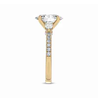 Ardora Pear Lab Engagement Ring by Christian Siriano