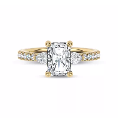 Ardora Pear Lab Engagement Ring by Christian Siriano