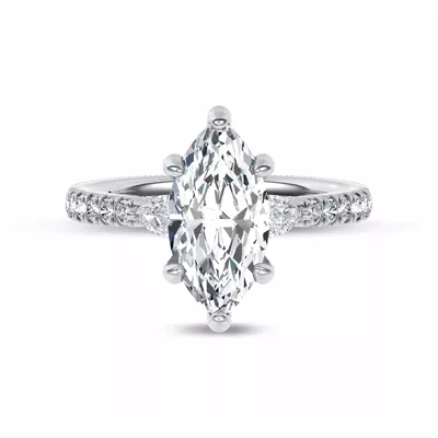 Ardora Pear Lab Engagement Ring by Christian Siriano