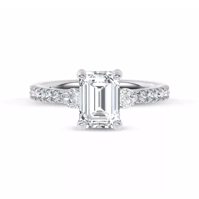 Ardora Pear Lab Engagement Ring by Christian Siriano