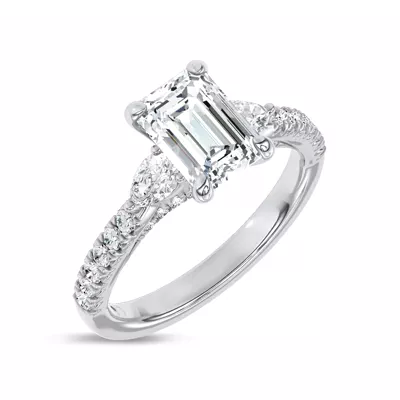 Ardora Pear Lab Engagement Ring by Christian Siriano