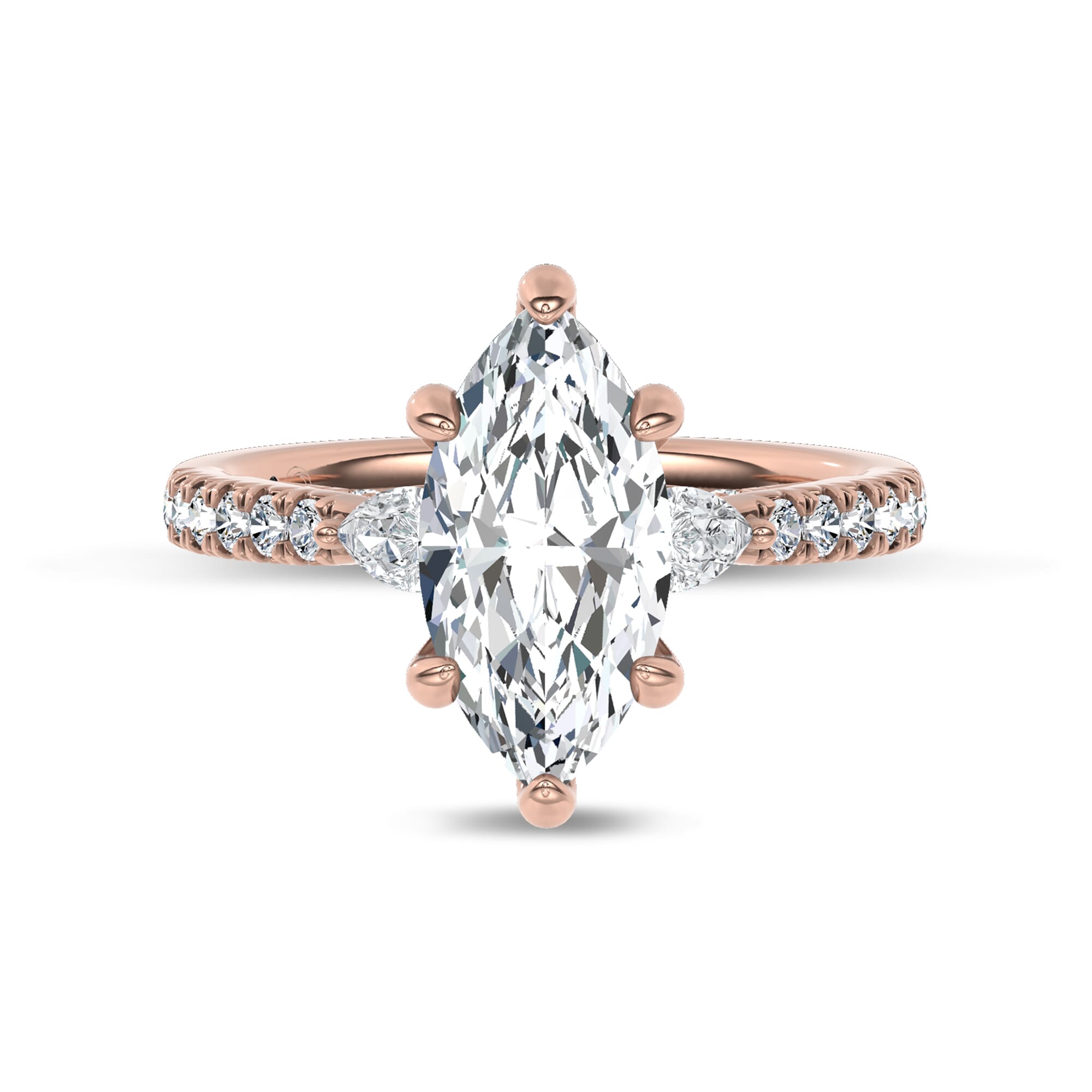 Ardora Pear Lab Engagement Ring by Christian Siriano
