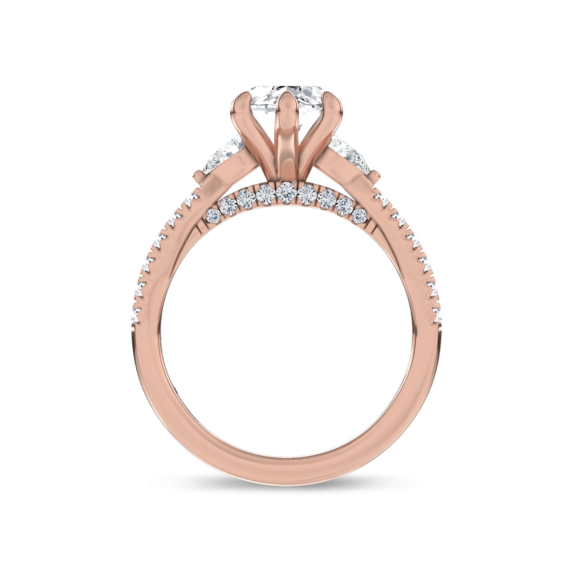 Ardora Pear Lab Engagement Ring by Christian Siriano