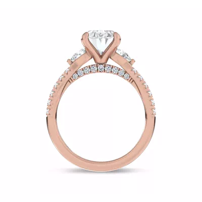 Ardora Pear Lab Engagement Ring by Christian Siriano