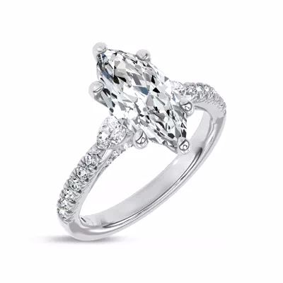 Ardora Pear Lab Engagement Ring by Christian Siriano