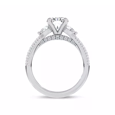 Ardora Pear Lab Engagement Ring by Christian Siriano