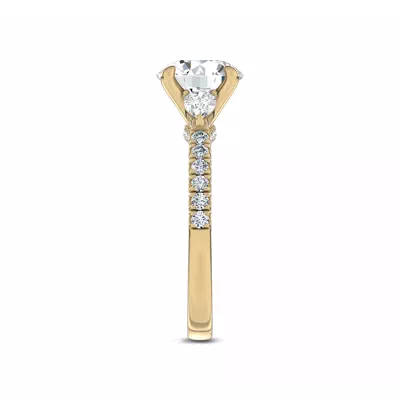 Ardora Pear Lab Engagement Ring by Christian Siriano