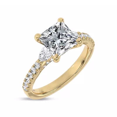 Ardora Pear Lab Engagement Ring by Christian Siriano