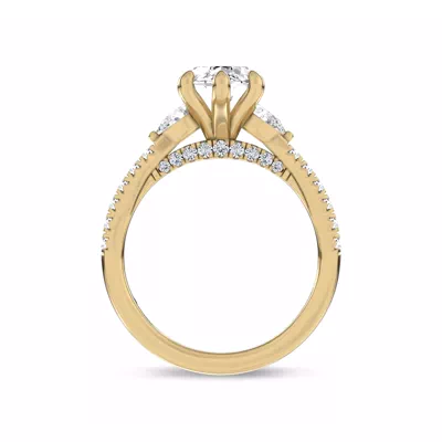 Ardora Pear Lab Engagement Ring by Christian Siriano