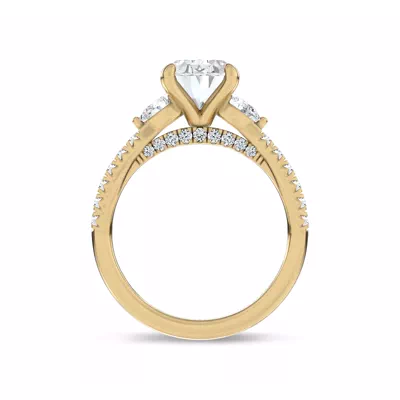 Ardora Pear Lab Engagement Ring by Christian Siriano
