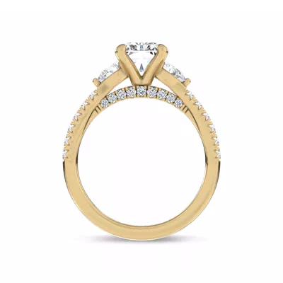 Ardora Pear Lab Engagement Ring by Christian Siriano