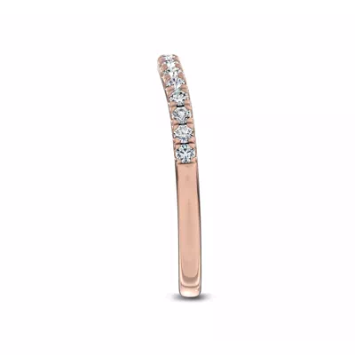 Classic Contoured Pavé Band by Christian Siriano