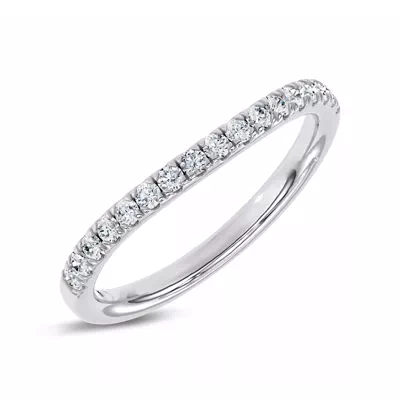 Classic Contoured Pavé Band by Christian Siriano