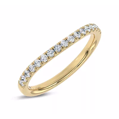 Classic Contoured Pavé Lab Band by Christian Siriano