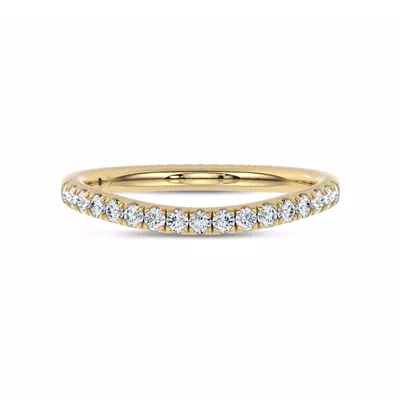 Classic Contoured Pavé Band by Christian Siriano