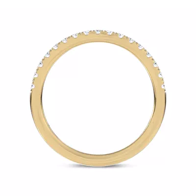 Classic Contoured Pavé Band by Christian Siriano