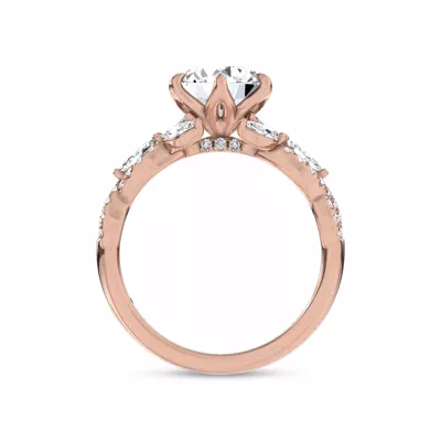 Valora Pavé Vine Lab Engagement Ring by Christian Siriano
