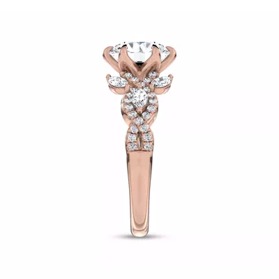 Valora Pavé Vine Lab Engagement Ring by Christian Siriano