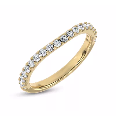Perelle Contour Pavé Band