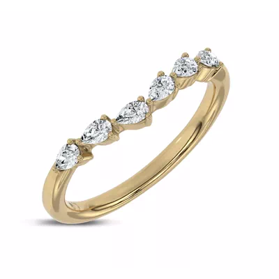 Luminous Curved Pear Band by Christian Siriano