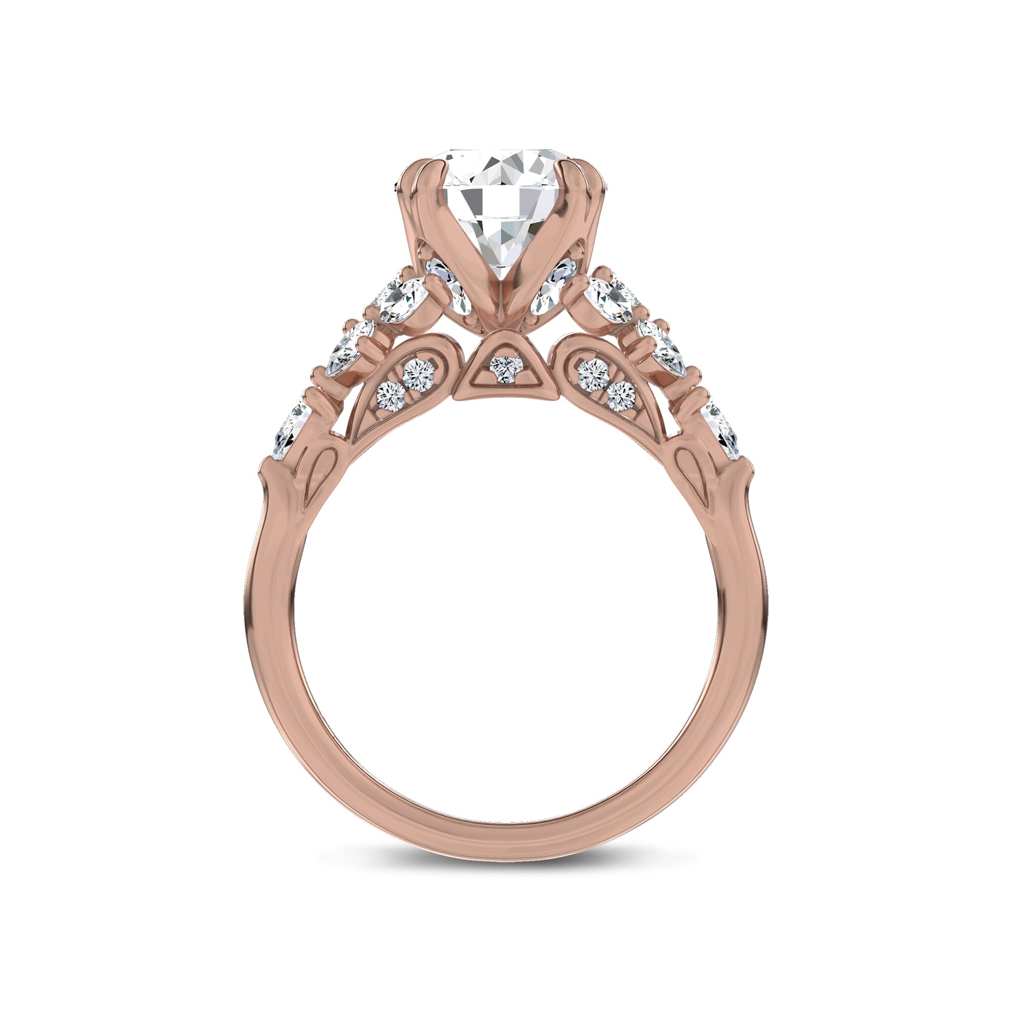 Luminous Cathedral Lab Engagement Ring by Christian Siriano