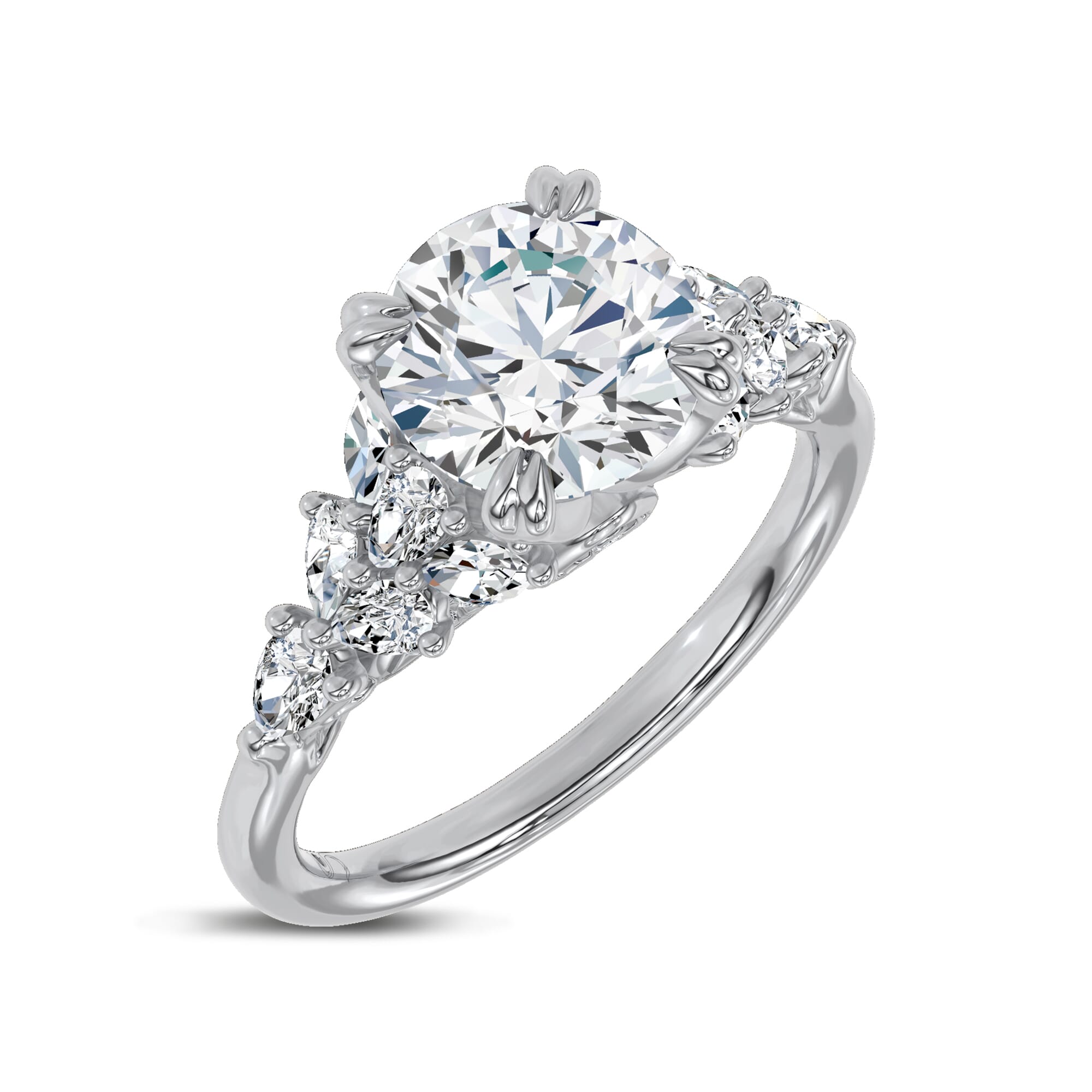 Luminous Cathedral Engagement Ring by Christian Siriano