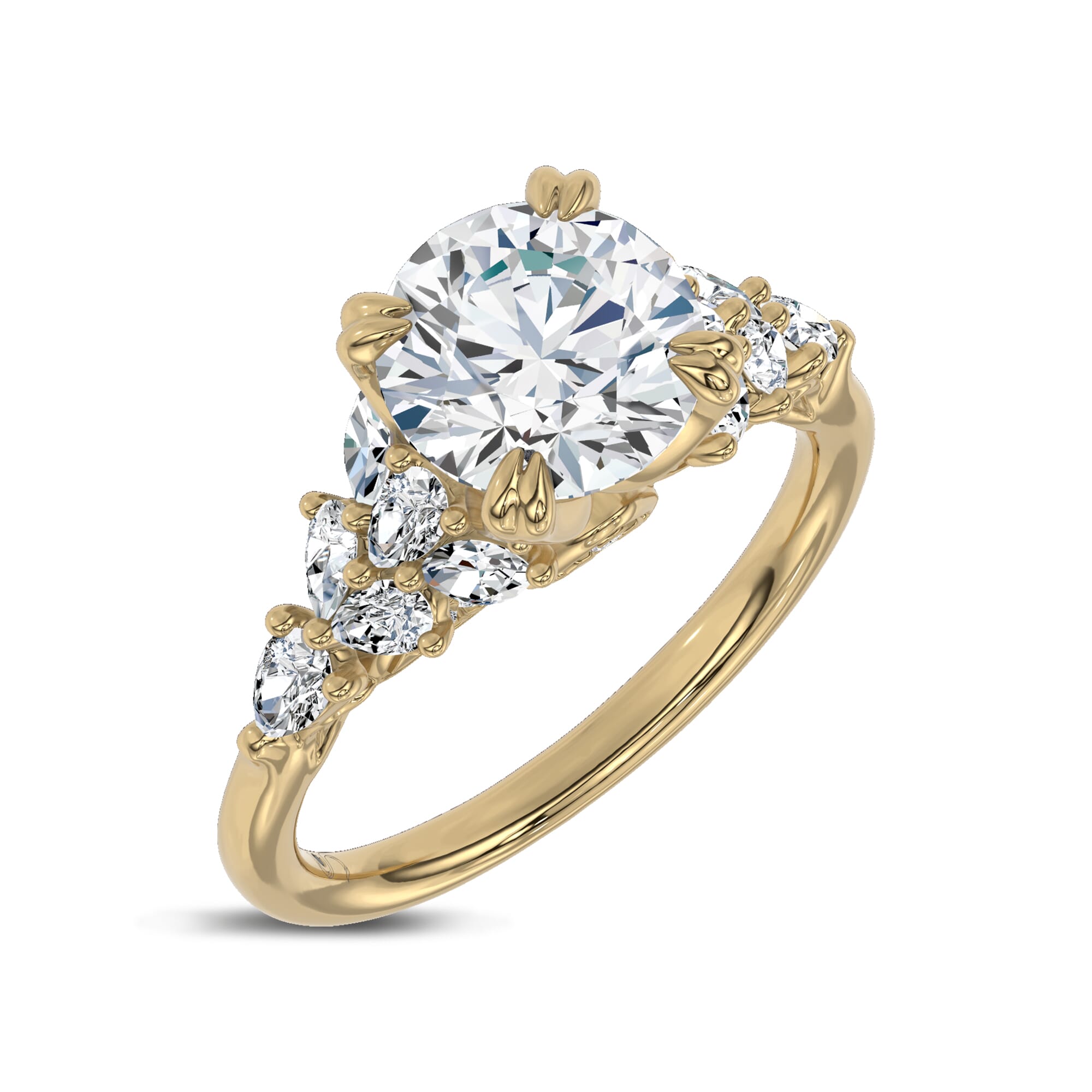 Luminous Cathedral Lab Engagement Ring by Christian Siriano