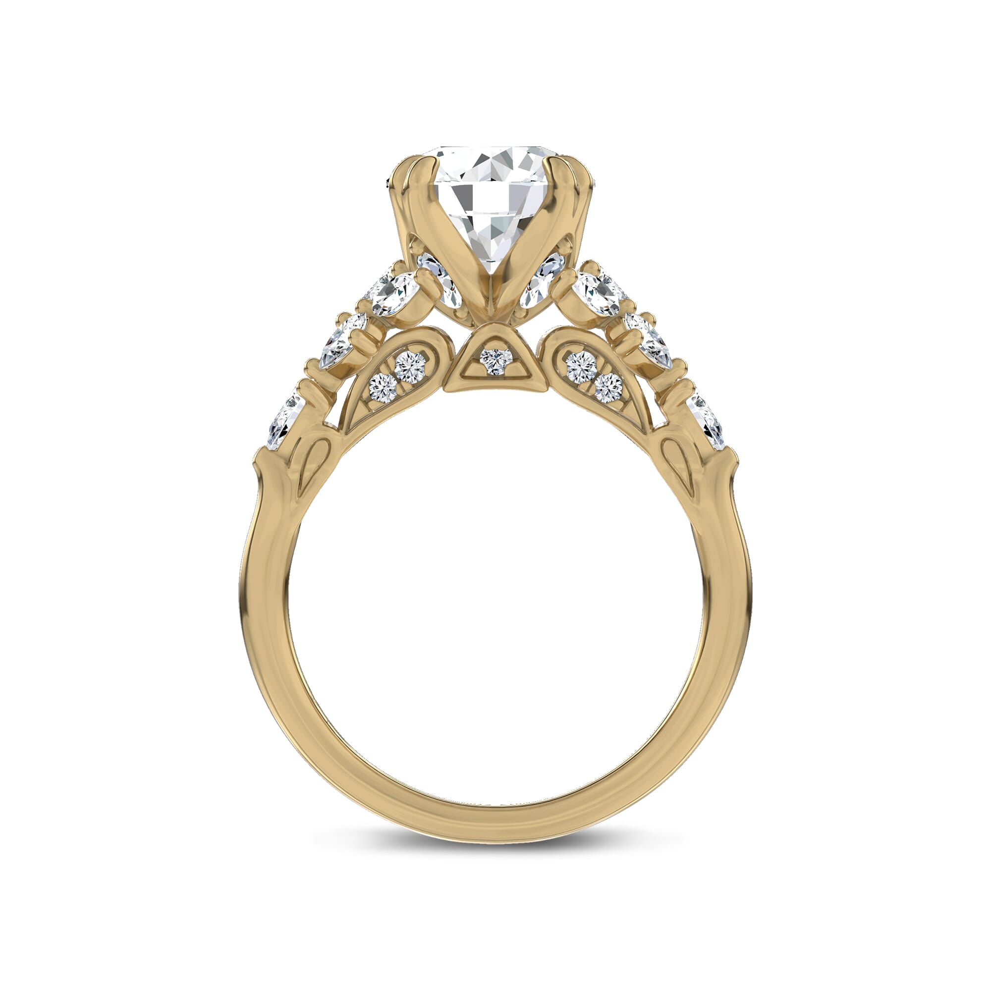 Luminous Cathedral Lab Engagement Ring by Christian Siriano