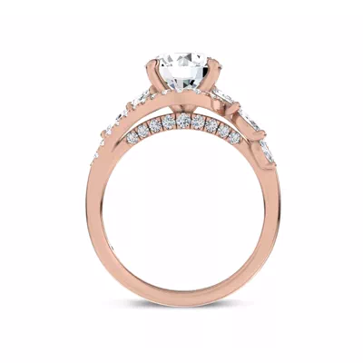 Envol Pavé Lab Engagement Ring by Christian Siriano