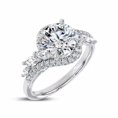 Envol Pavé Lab Engagement Ring by Christian Siriano