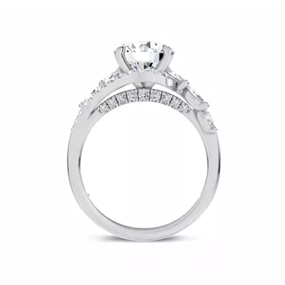 Envol Pavé Lab Engagement Ring by Christian Siriano
