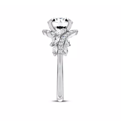 Envol Pavé Lab Engagement Ring by Christian Siriano