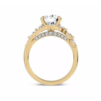 Envol Pavé Lab Engagement Ring by Christian Siriano