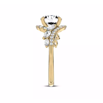 Envol Pavé Lab Engagement Ring by Christian Siriano