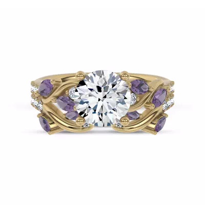 Hayden Amethyst And Diamond Band