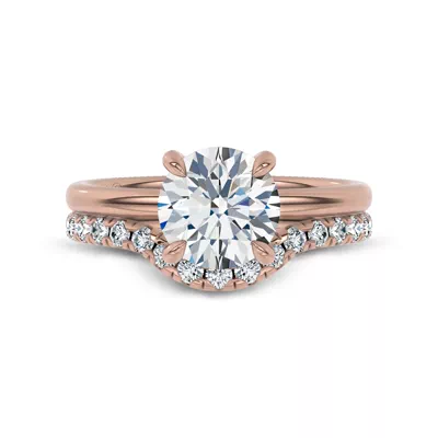 Reflection Curved Pavé Lab Diamond Band by Christian Siriano