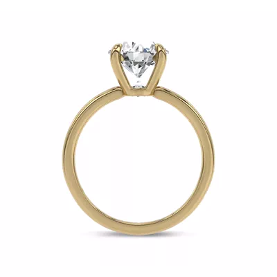 Reflection Solitaire Lab Engagement Ring by Christian Siriano