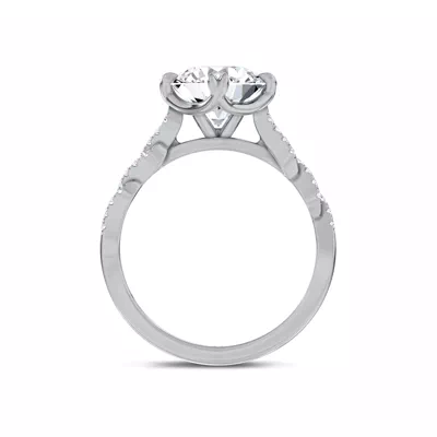 Pirouette Pavé Lab Engagement Ring by Christian Siriano