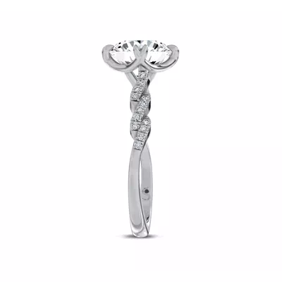 Pirouette Pavé Lab Engagement Ring by Christian Siriano