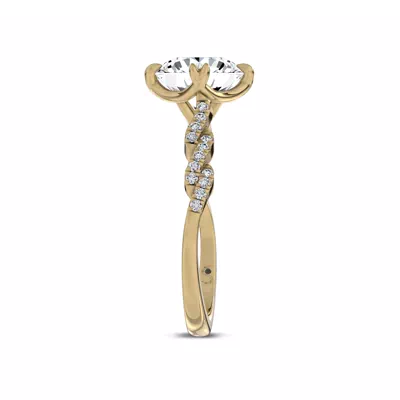 Pirouette Pavé Lab Engagement Ring by Christian Siriano