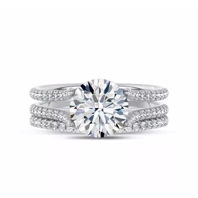 Unione Pavé Lab Contoured Band by Christian Siriano