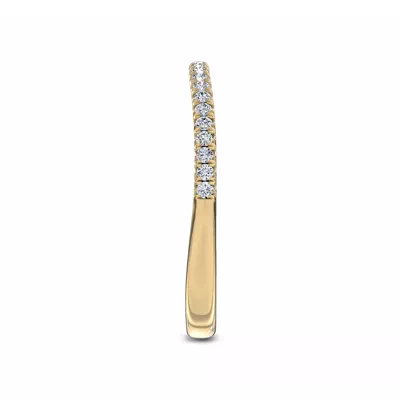 Unione Pavé Lab Contoured Band by Christian Siriano