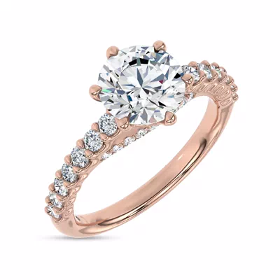 Sculpted Light Lab Engagement Ring by Christian Siriano
