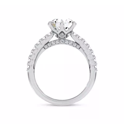 Sculpted Light Engagement Ring by Christian Siriano