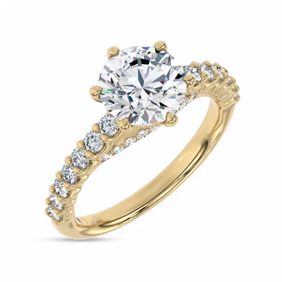 Sculpted Light Engagement Ring by Christian Siriano