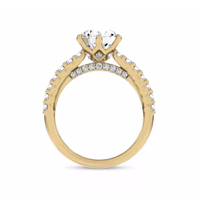 Sculpted Light Engagement Ring by Christian Siriano