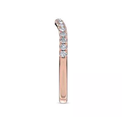 Cascata Contoured Pavé Band by Christian Siriano