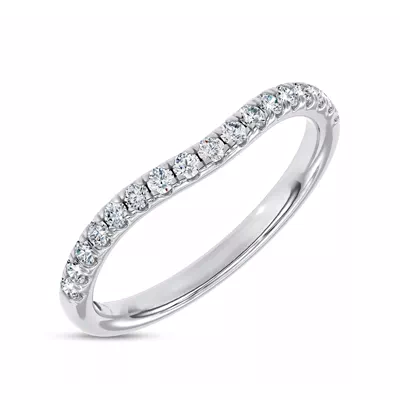 Cascata Contoured Pavé Lab Band by Christian Siriano