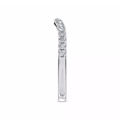 Cascata Contoured Pavé Band by Christian Siriano